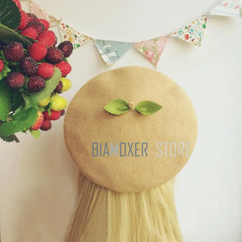 Biamoxer Lolita Hat Simple Sweet Mori Girl Beret Painter Cap Small leaves Preppy Cute Birthday Gifts Women Beret Cap
Biamoxer Lolita Hat Simple Sweet Mori Girl Beret Painter Cap Small leaves Preppy Cute Birthday Gifts Women Beret Cap