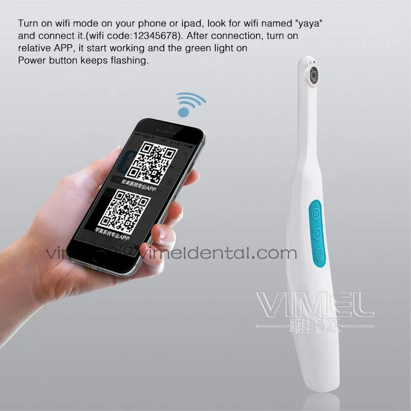 Wireless Oral Dental Intraoral Camera WIFI iPhone onnected Endoscope Borescope 6 Led Light USB Camera Teeth Ear Nose Photo Shoot
Wireless Oral Dental Intraoral Camera WIFI iPhone onnected Endoscope Borescope 6 Led Light USB Camera Teeth Ear Nose Photo Shoot