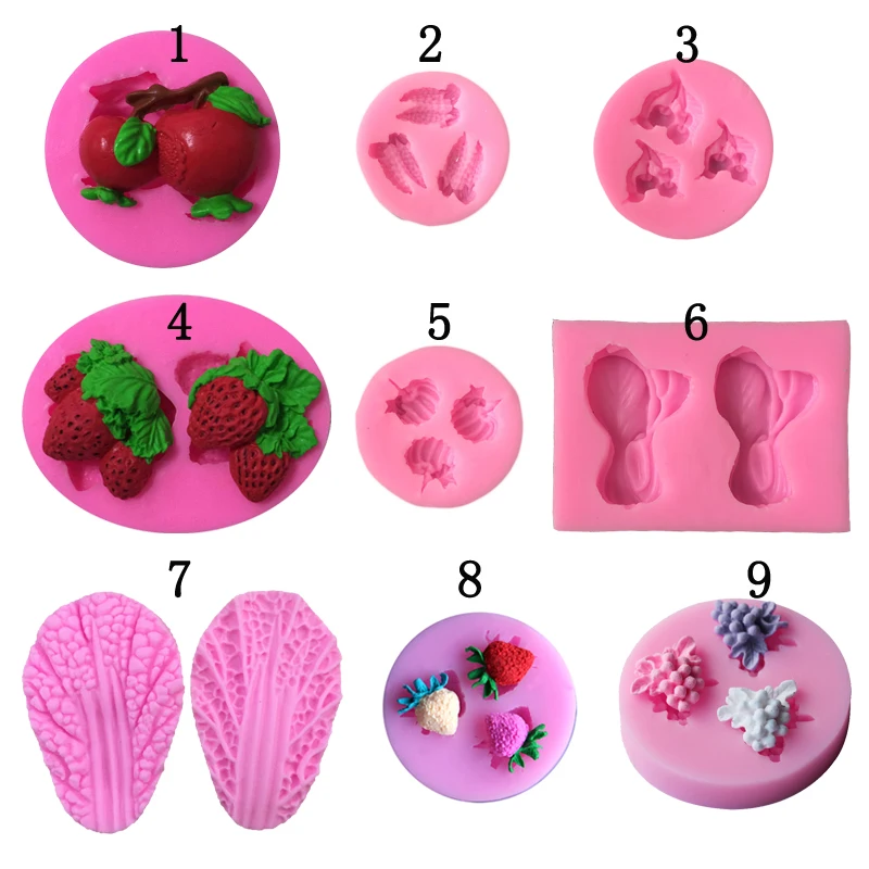 3D Fruit Vegetable Silicone Mold Soap Fondant Candle Molds Sugar Craft Tools Chocolate Moulds Silicone Molds For Cakes
3D Fruit Vegetable Silicone Mold Soap Fondant Candle Molds Sugar Craft Tools Chocolate Moulds Silicone Molds For Cakes