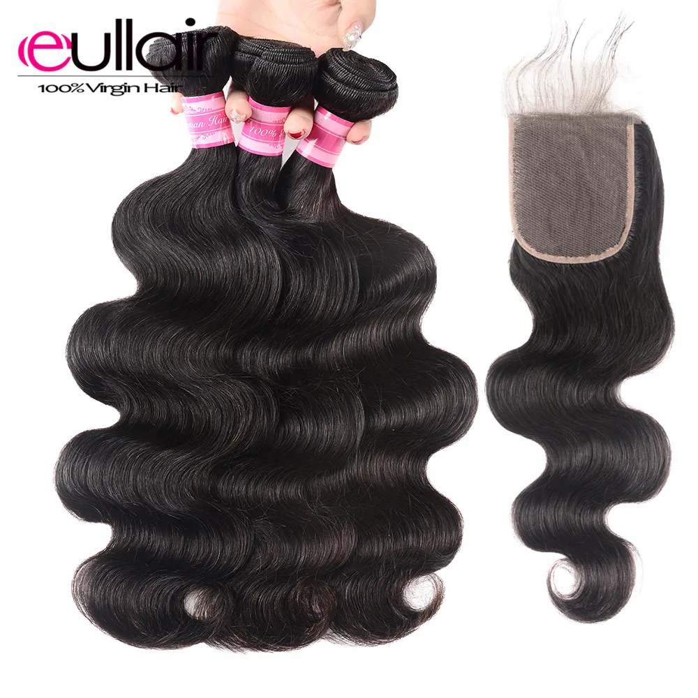Body Wave Hair Weave Bundles With Closure eullair Remy Brazilian Human Hair Bundles With Closure 4*4 Lace with Hair Extensions
Body Wave Hair Weave Bundles With Closure eullair Remy Brazilian Human Hair Bundles With Closure 4*4 Lace with Hair Extensions