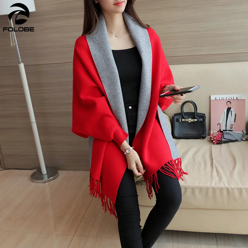 Women Winter Poncho Thick Sleeve Shawls and Wraps for Ladies Pashmina Shawl Winter Scarf Stoles Warm Feminino Ponchos and Capes
Women Winter Poncho Thick Sleeve Shawls and Wraps for Ladies Pashmina Shawl Winter Scarf Stoles Warm Feminino Ponchos and Capes