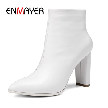 ENMAYER Women Ankle boots short boots pointed toe High heel zipper boots botas mujer fashion women boots Size 34-39 ZYL995
ENMAYER Women Ankle boots short boots pointed toe High heel zipper boots botas mujer fashion women boots Size 34-39 ZYL995