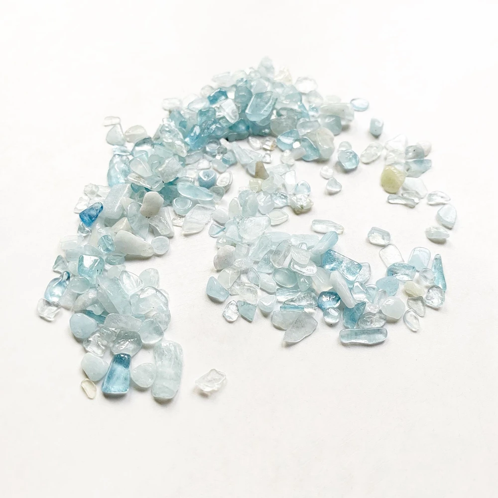 Pale Blue Natural Aquamarine Beads Stone Tumbled Crystal Chips Stones Bulk Irregular Gravel Stone for Fish Tank Home Feng Shui
Pale Blue Natural Aquamarine Beads Stone Tumbled Crystal Chips Stones Bulk Irregular Gravel Stone for Fish Tank Home Feng Shui