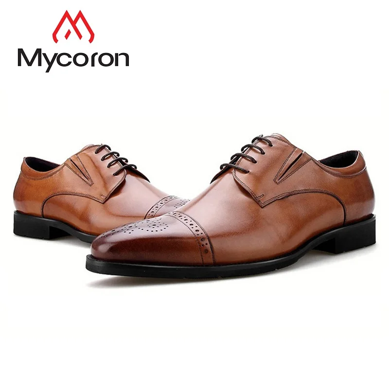 MYCORON The New Listing Top Brand Genuine Leather Shoes Men Lace-Up Business Men Boots Formal Dress Shoes Tenis Masculinos
MYCORON The New Listing Top Brand Genuine Leather Shoes Men Lace-Up Business Men Boots Formal Dress Shoes Tenis Masculinos