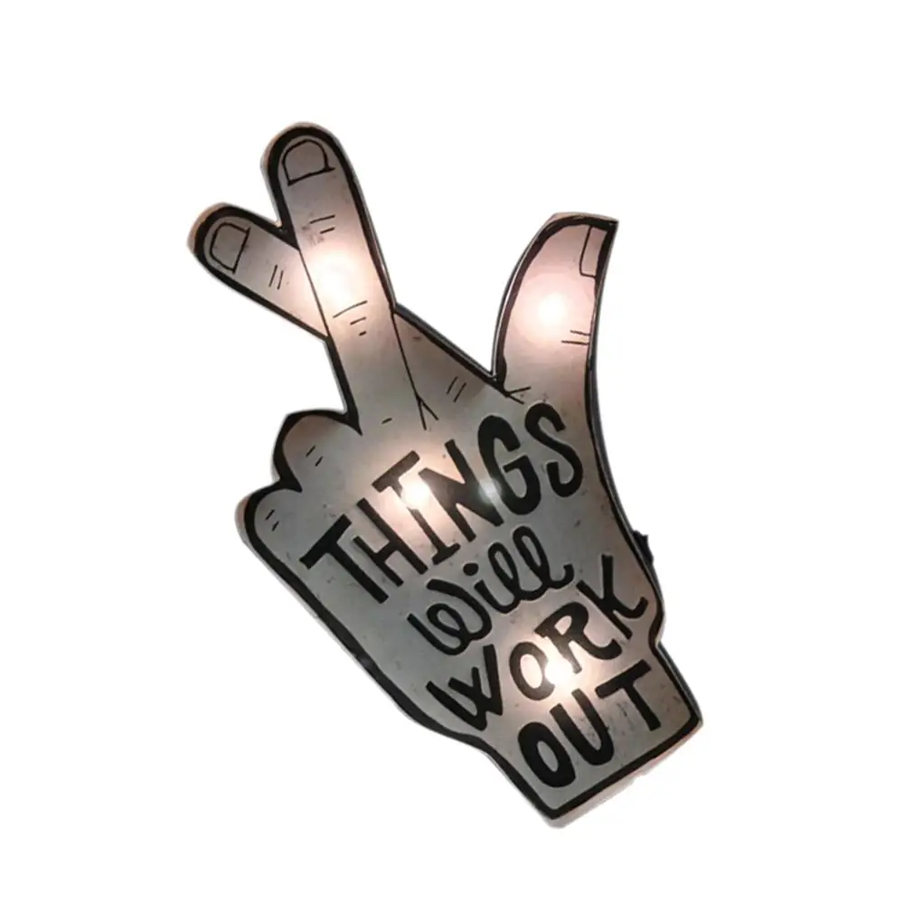 mycyk LED lights "Things wiee work out" American retro wrought iron wall decoration motto wall decoration coffee shop bar lamps
mycyk LED lights "Things wiee work out" American retro wrought iron wall decoration motto wall decoration coffee shop bar lamps
