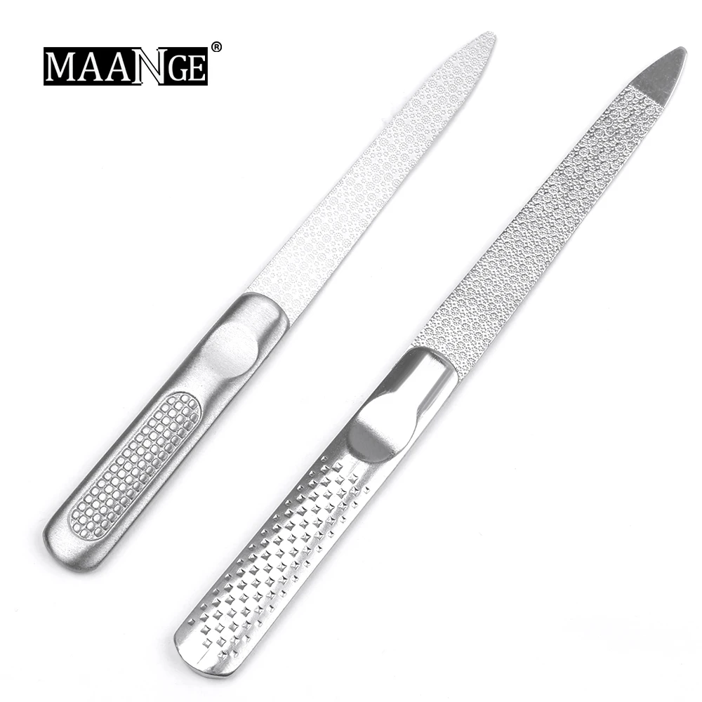 MAANGE NEW 2PCS Professional Stainless Steel Buffer Double Sided Metal Sanding Grits Manicure Pedicure Women Beauty Nail Tools
MAANGE NEW 2PCS Professional Stainless Steel Buffer Double Sided Metal Sanding Grits Manicure Pedicure Women Beauty Nail Tools