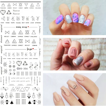 1 Sheet Letter Nail Art Water Decals Geometric Figure Nail Transfer Stickers DS306
1 Sheet Letter Nail Art Water Decals Geometric Figure Nail Transfer Stickers DS306