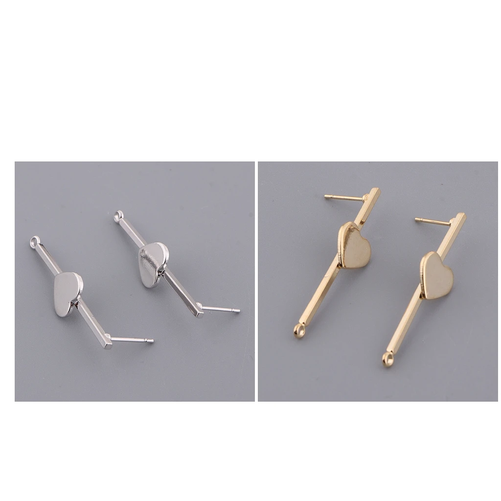 2pcs Love Heart Cabochon Base Settings Blank Stud Earring Accessory /Component Dangle Earring DIY Parts
2pcs Love Heart Cabochon Base Settings Blank Stud Earring Accessory /Component Dangle Earring DIY Parts