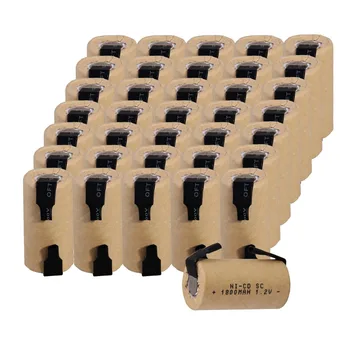 36 pcs SC 1800mah 1.2v battery NICD rechargeable batteries for electric screwdriver electric drill 4.25cm*2.2cm for power tools
36 pcs SC 1800mah 1.2v battery NICD rechargeable batteries for electric screwdriver electric drill 4.25cm*2.2cm for power tools