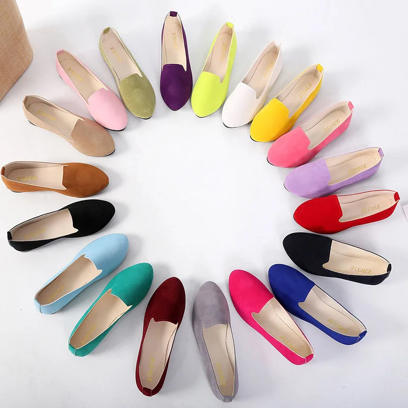 Plus Size 43 Candy Colors Women Ballet Flats Slip On Ladies Loafers Solid Suede Shoes Woman Mujer Casual Daily Footwear XWD7286
Plus Size 43 Candy Colors Women Ballet Flats Slip On Ladies Loafers Solid Suede Shoes Woman Mujer Casual Daily Footwear XWD7286