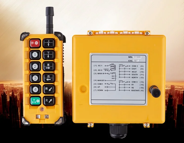 F23-A++, 24V,36V,220V,380V industrial wireless remote control for electric winch windlass lifting hoist trolley lifting machine
F23-A++, 24V,36V,220V,380V industrial wireless remote control for electric winch windlass lifting hoist trolley lifting machine
