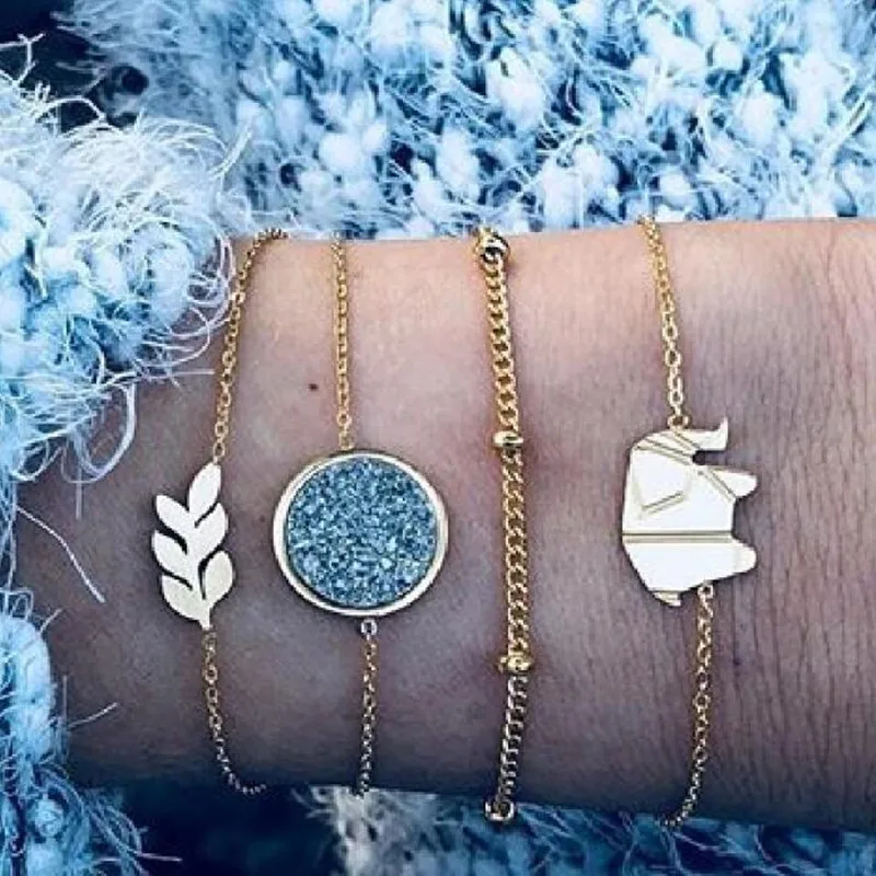 DIEZI Bohemian Beach Metal Chain Bracelets Bangles For Women Leaves Cat Charm Bracelets Sets Jewelry Gifts New 2019 Vintage
DIEZI Bohemian Beach Metal Chain Bracelets Bangles For Women Leaves Cat Charm Bracelets Sets Jewelry Gifts New 2019 Vintage