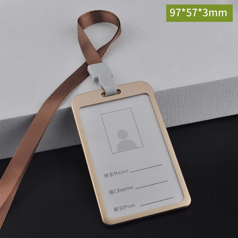 New Arrival Aluminum Alloy Metal Vertical ID Badge Holder Bank Credit Card Bus Cards Case Cover Holders Office School Stationery
New Arrival Aluminum Alloy Metal Vertical ID Badge Holder Bank Credit Card Bus Cards Case Cover Holders Office School Stationery