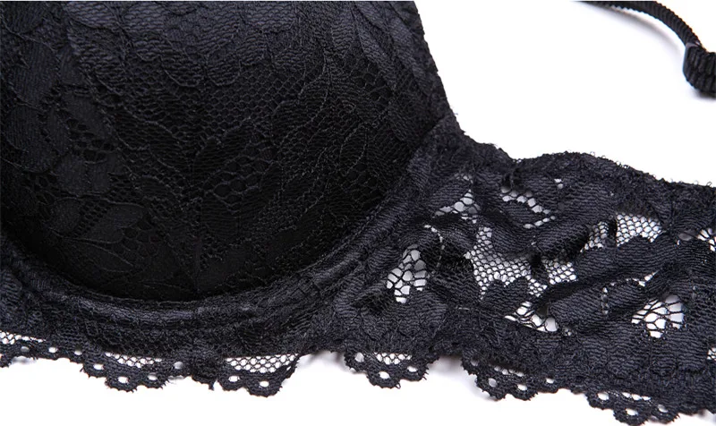 CYHWR sexy lace Inner cushion woman fashion 3/4 cup bra and brief underwear bra set 9