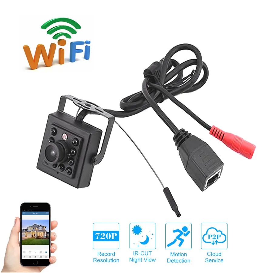 Mini Security Camera Wifi IR Leds Light Night Vision Wireless IP Camera CCTV Surveillance 720P 960P 1080P Metal Box 
Mini Security Camera Wifi IR Leds Light Night Vision Wireless IP Camera CCTV Surveillance 720P 960P 1080P Metal Box