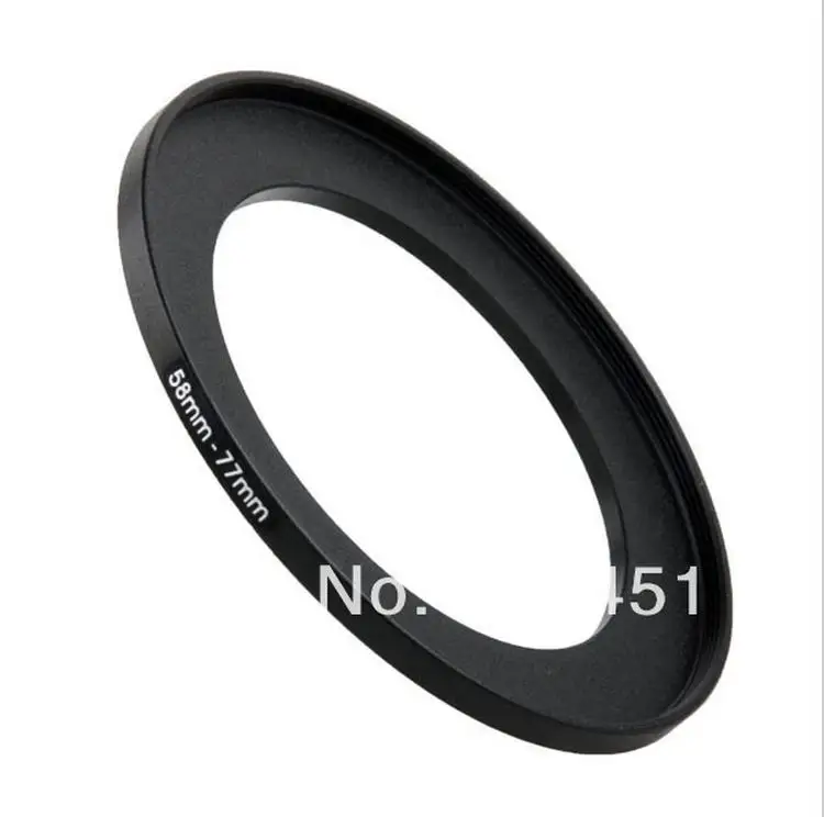 NEW 58mm-77mm BLACK Aluminum metal selling 58-77mm 58 to 77 58mm to 77mm Step Up Ring Filter Adapter HOT Wholesale!
NEW 58mm-77mm BLACK Aluminum metal selling 58-77mm 58 to 77 58mm to 77mm Step Up Ring Filter Adapter HOT Wholesale!