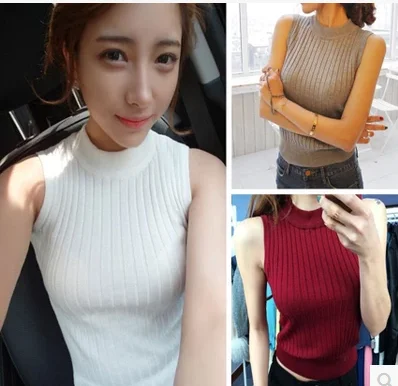 Women Slim Knitting O-neck Basic Tank Tops Female Knitted Camis Sleeveless Solid T shirts Sweater Pullovers JH8077
Women Slim Knitting O-neck Basic Tank Tops Female Knitted Camis Sleeveless Solid T shirts Sweater Pullovers JH8077