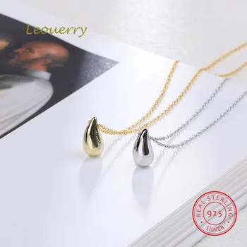 Leouerry Water Drop Pendant Necklace 925 Sterling Silver Personalized Smooth Pendant Choker Necklace Women Fine Jewelry Gift
Leouerry Water Drop Pendant Necklace 925 Sterling Silver Personalized Smooth Pendant Choker Necklace Women Fine Jewelry Gift