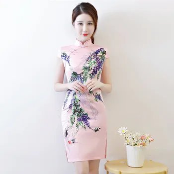 New Arrival Pink Print Flower Rayon Cheongsam Chinese Style Mandarin Collar High Split Qipao Women's Sexy Dress Plus Size 3XL
New Arrival Pink Print Flower Rayon Cheongsam Chinese Style Mandarin Collar High Split Qipao Women's Sexy Dress Plus Size 3XL