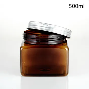 20pcs brown 500ml jars PET plastic empty cosmetic containers ,aluminum caps, salt scrub,powder body cream ,lotion,beads
20pcs brown 500ml jars PET plastic empty cosmetic containers ,aluminum caps, salt scrub,powder body cream ,lotion,beads