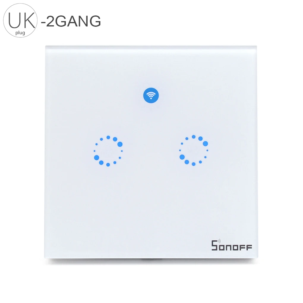 Sonoff T1 Smart WiFi RF APP Touch Control Wall Light Switch 1 2 3 Gang 86 Type UK Panel Smart Home
Sonoff T1 Smart WiFi RF APP Touch Control Wall Light Switch 1 2 3 Gang 86 Type UK Panel Smart Home