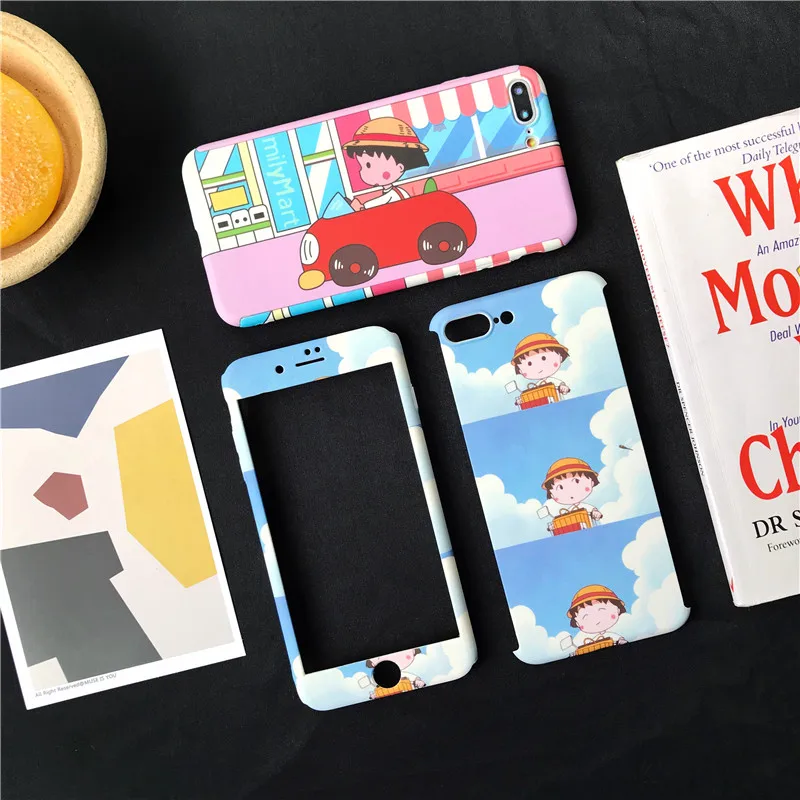 360 Degree Full Body Protective Phone Case For iPhone 7 8 6 6s X XS XR XSMAX Plus cover Chi-bi Maruko Phone cases fundas
360 Degree Full Body Protective Phone Case For iPhone 7 8 6 6s X XS XR XSMAX Plus cover Chi-bi Maruko Phone cases fundas