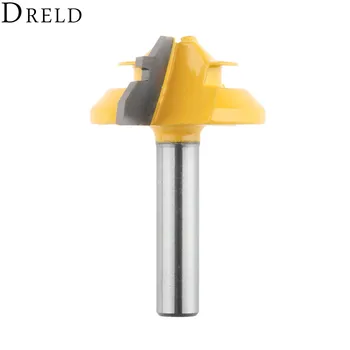 DRELD 45 Degree Lock Miter Router Bit 8*1-1/2 Inch Shank Woodworking Tenon Milling Cutter Tool Drilling Milling For Wood Carbide
DRELD 45 Degree Lock Miter Router Bit 8*1-1/2 Inch Shank Woodworking Tenon Milling Cutter Tool Drilling Milling For Wood Carbide