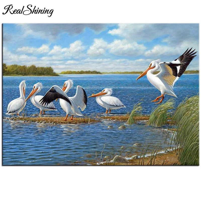 REALSHINING Full Square Mosaic Diy 5D Diamond Embroidery Bird Pelicans Diamond Painting Cross Stitch Rhinestones FS2685
REALSHINING Full Square Mosaic Diy 5D Diamond Embroidery Bird Pelicans Diamond Painting Cross Stitch Rhinestones FS2685
