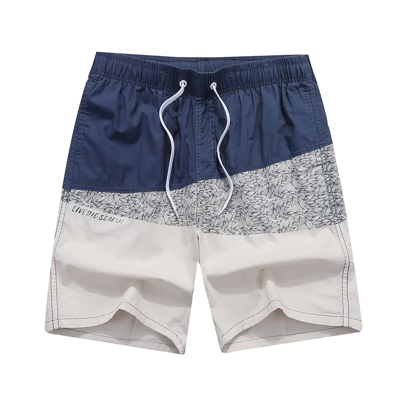 New Cotton Surfing Beach Shorts Men's Boardshorts Patchwork Surf Swim Short Pants Quick Dry Swimwear Beach Shorts For Male 3
