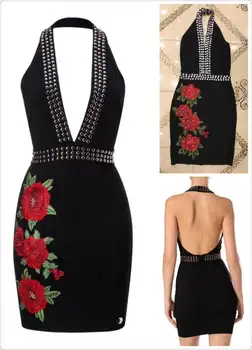 Women Spring Slip Patchwork V-Neck Floral Tight Rayon Bandage Dress Club Sexy Party Sheath Dress
Women Spring Slip Patchwork V-Neck Floral Tight Rayon Bandage Dress Club Sexy Party Sheath Dress