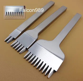 2.7mm 2+5+10 prong French Style leather Craft Sewing Stitching Lacing Chisel Pricking Iron Punch Tool Kit Set Cutter Knife Edger
2.7mm 2+5+10 prong French Style leather Craft Sewing Stitching Lacing Chisel Pricking Iron Punch Tool Kit Set Cutter Knife Edger