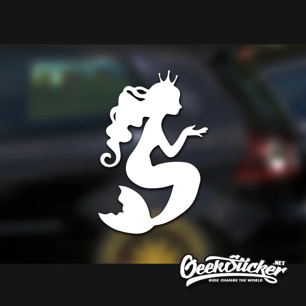 Cute Mermaid Princess waterproof reflective universal body sticker vinyl warning sticker motorcycle sticker car shape 5 Colors
Cute Mermaid Princess waterproof reflective universal body sticker vinyl warning sticker motorcycle sticker car shape 5 Colors