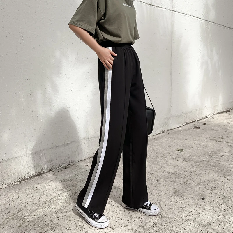 Black Striped Pants Women All-match Korean Style Pockets Red Wide Leg Pants High Waist Autumn Loose Ladies Trousers Casual S-XXL
Black Striped Pants Women All-match Korean Style Pockets Red Wide Leg Pants High Waist Autumn Loose Ladies Trousers Casual S-XXL