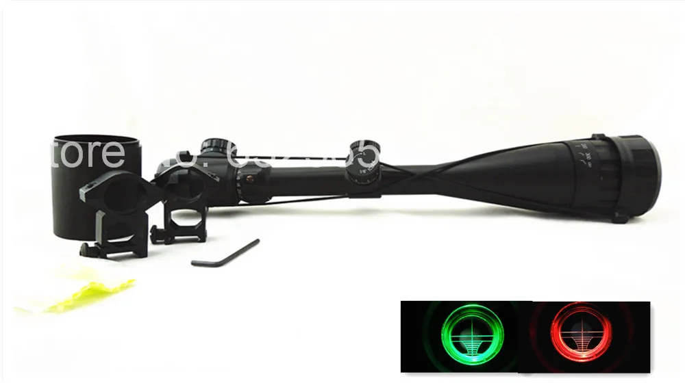 Optical Red & Green Illuminated Riflescope w/ Sunshade 6-24x50 AOE Crosshair Scopes for Hunting
Optical Red & Green Illuminated Riflescope w/ Sunshade 6-24x50 AOE Crosshair Scopes for Hunting