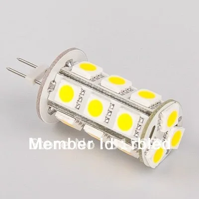 G4 LED Bulbs 18LEDs SMD 5050 3W Led(wide volt DC10-30V and AC10-18V)12VAC//12VDC/24VDC 20pcs/lot
G4 LED Bulbs 18LEDs SMD 5050 3W Led(wide volt DC10-30V and AC10-18V)12VAC//12VDC/24VDC 20pcs/lot