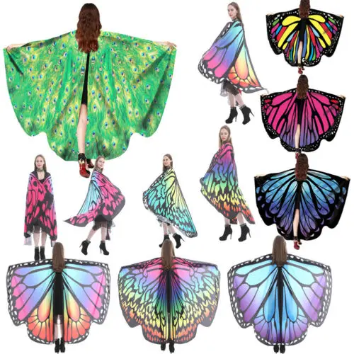NEW Soft Fabric Wings Shawl Fairy 2018 New arrival Women Ladies Nymph Pixie Costume Accessory Ponchos Costume
NEW Soft Fabric Wings Shawl Fairy 2018 New arrival Women Ladies Nymph Pixie Costume Accessory Ponchos Costume