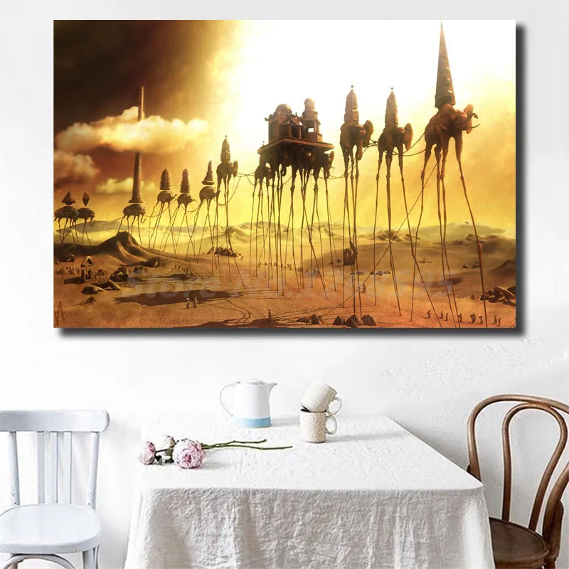 Salvador Dali Surrealism Elephant Vintage HD Canvas Posters Prints Wall Art Painting Decorative Picture Modern Home Decoration
Salvador Dali Surrealism Elephant Vintage HD Canvas Posters Prints Wall Art Painting Decorative Picture Modern Home Decoration