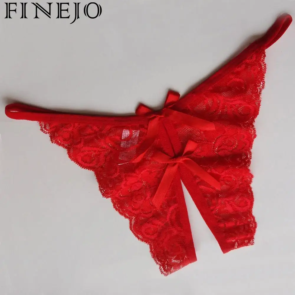 FINEJO Female Arrive Panties Underwear Lace Sexy Flower Ladies Women Opening Lingerie New G-string Briefs Crotch Sexy Thongs
FINEJO Female Arrive Panties Underwear Lace Sexy Flower Ladies Women Opening Lingerie New G-string Briefs Crotch Sexy Thongs