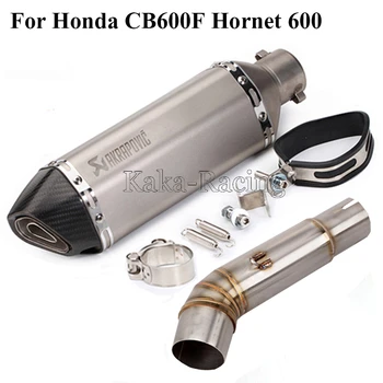 Motorcycle Exhaust muffler Slip-on System Mid Pipe Tube + Akrapovic Escape moto Muffler For Honda CB600F Hornet 600 2007- 2013
Motorcycle Exhaust muffler Slip-on System Mid Pipe Tube + Akrapovic Escape moto Muffler For Honda CB600F Hornet 600 2007- 2013