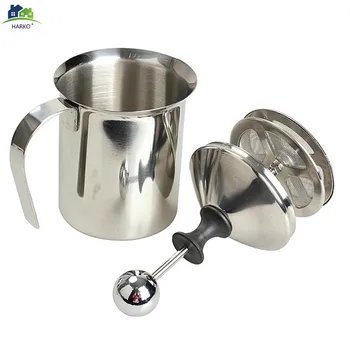 Stainless Steel Pump Milk Frother Creamer Foam Cappuccino 400ML/800ML Coffee Double Mesh Froth Screen Silver
Stainless Steel Pump Milk Frother Creamer Foam Cappuccino 400ML/800ML Coffee Double Mesh Froth Screen Silver
