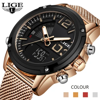 LIGE Hot Luxury Brand Men Stainless Steel Analog Watches Men's Quartz 24 Hours Date Clock Man Fashion Casual Sport WirstWatch
LIGE Hot Luxury Brand Men Stainless Steel Analog Watches Men's Quartz 24 Hours Date Clock Man Fashion Casual Sport WirstWatch
