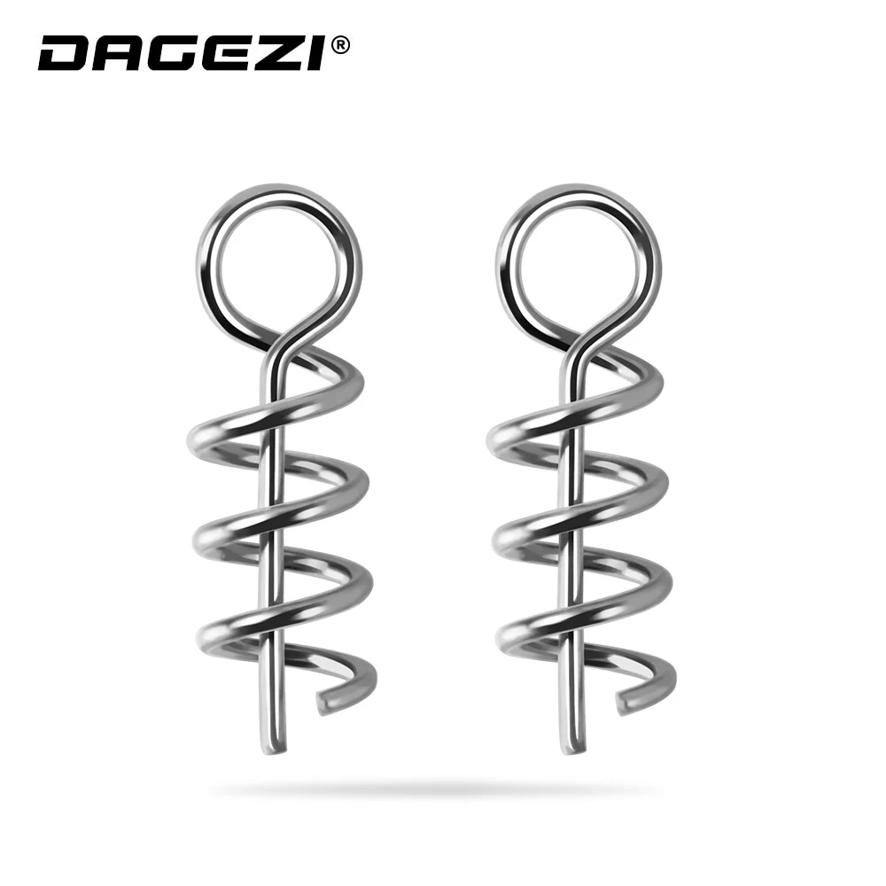 DAGEZI 50 шт./лот пружинный фиксатор кривошипный крючок рыболовный соединитель
