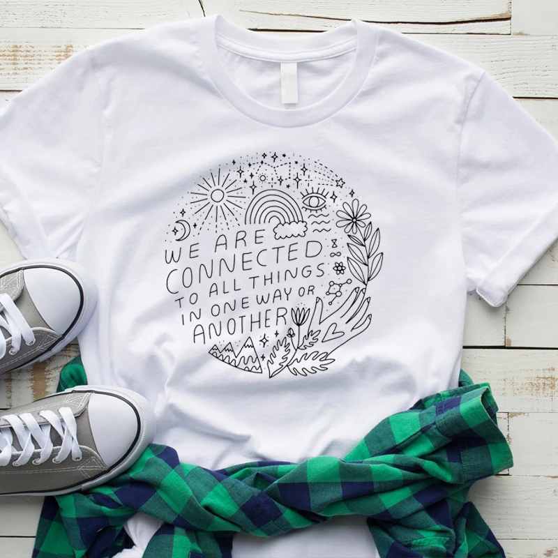 We Are Connected To All Things T Shirt Women Nature Graphic Tshirt Aesthetic Combine Shirts Streetwear Cotton Tops Drop Shipping
We Are Connected To All Things T Shirt Women Nature Graphic Tshirt Aesthetic Combine Shirts Streetwear Cotton Tops Drop Shipping