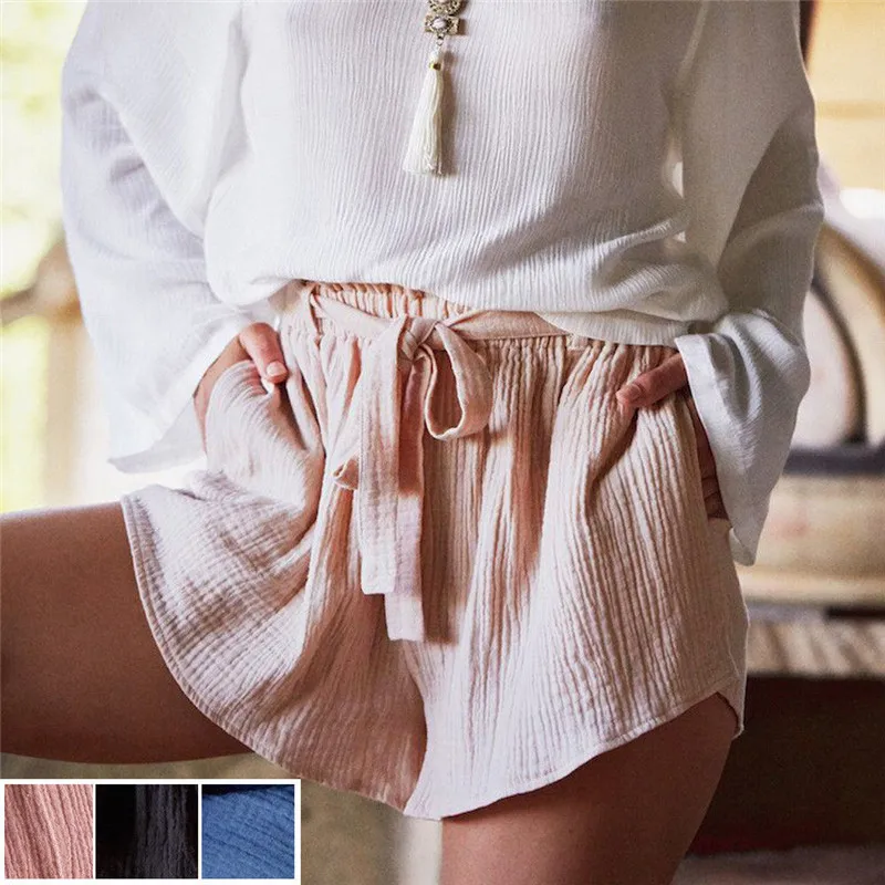 Holiday Beach Women Shorts Loose Ladies High Elastic Waist With Belt Short Wide Leg Casual Female Verano Clohting Clothes
Holiday Beach Women Shorts Loose Ladies High Elastic Waist With Belt Short Wide Leg Casual Female Verano Clohting Clothes