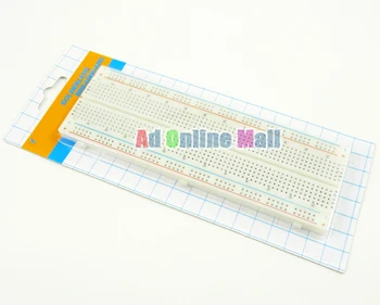 830 Holes Solderless Breadboard Universal Plate Experiment Board Test Circuit Board 10PCS/LOT
830 Holes Solderless Breadboard Universal Plate Experiment Board Test Circuit Board 10PCS/LOT