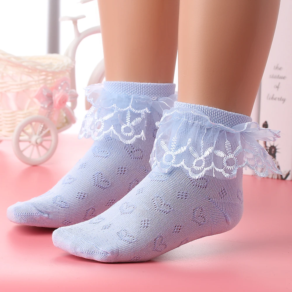 2-4 Yrs Kids Girls Cotton Princess Mesh Socks Children Lace Ruffle Breathable Short Ankle Sock White Pink Blue Yellow Child Sock
2-4 Yrs Kids Girls Cotton Princess Mesh Socks Children Lace Ruffle Breathable Short Ankle Sock White Pink Blue Yellow Child Sock