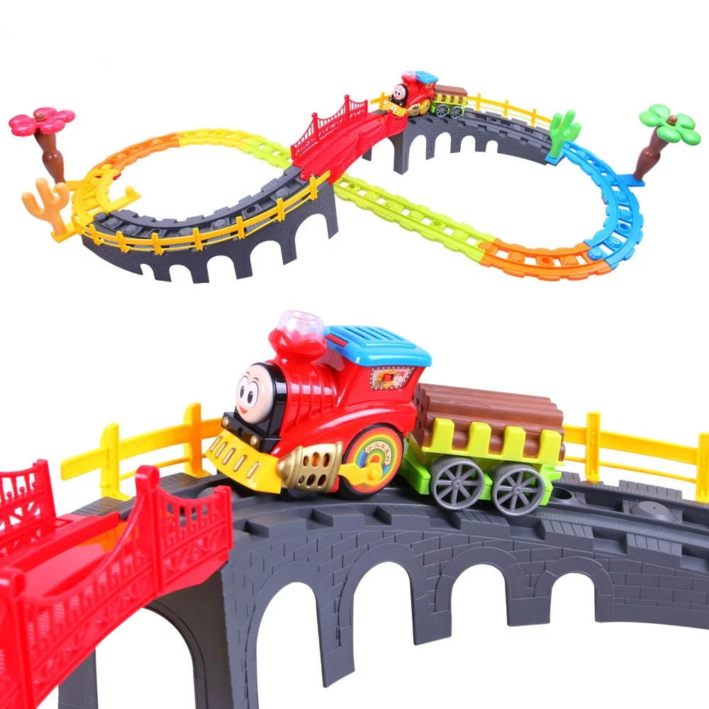 Children Electric Train Toys With Tracks DIY Track Educational Toy For Boy Spiral Track Toy Kids Railway Electric Orbit Car Toys
Children Electric Train Toys With Tracks DIY Track Educational Toy For Boy Spiral Track Toy Kids Railway Electric Orbit Car Toys