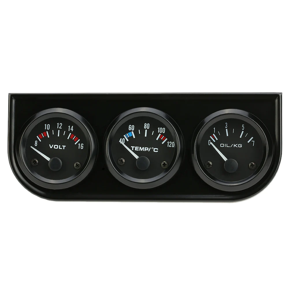 Best Sale 52mm Electronic Triple Gauge Kit Oil Pressure Water Temperature Gauge Voltmeter 3 in 1 Car Motorcycle Meter
Best Sale 52mm Electronic Triple Gauge Kit Oil Pressure Water Temperature Gauge Voltmeter 3 in 1 Car Motorcycle Meter