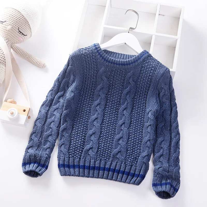 Fall/winter 2019 Children's Sweater Baby Sweater Solid Color Pullover 
Fall/winter 2019 Children's Sweater Baby Sweater Solid Color Pullover