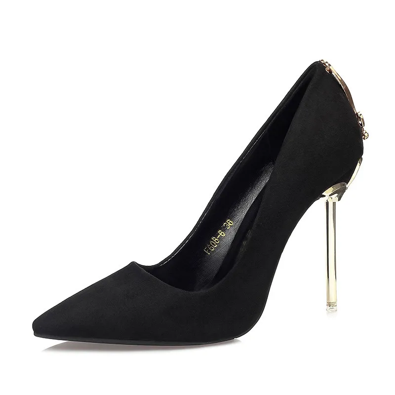 2019 spring and autumn new Korean fashion pointed high heels nightclub sexy metal with women's shoes black ljj 0510
2019 spring and autumn new Korean fashion pointed high heels nightclub sexy metal with women's shoes black ljj 0510